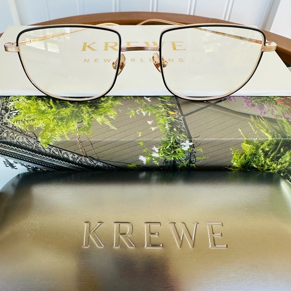 KREWE Gold Women's Glasses - Picture 1 of 9